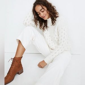 Madewell Slim Emmett Wide-Leg Crop pant